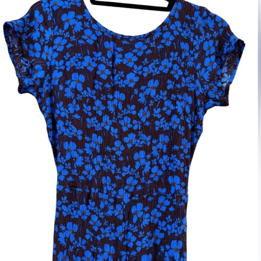 Free People Hailee Blue Floral Jumpsuit Size Small - Picture 5 of 10